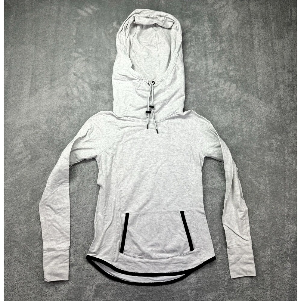 ATHLETA Hoodie Women's Extra Small Gray Long Sleeve Sentry Athleisure Stretch